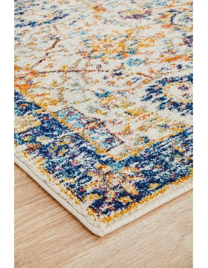 Rug Culture Evoke Peacock Ivory Transitional Runner Rug 2 Rug Culture Evoke Peacock Ivory Transitional Runner Rug - Image 2