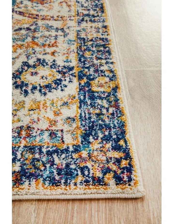 Rug Culture Evoke Peacock Ivory Transitional Runner Rug 3 Rug Culture Evoke Peacock Ivory Transitional Runner Rug - Image 3