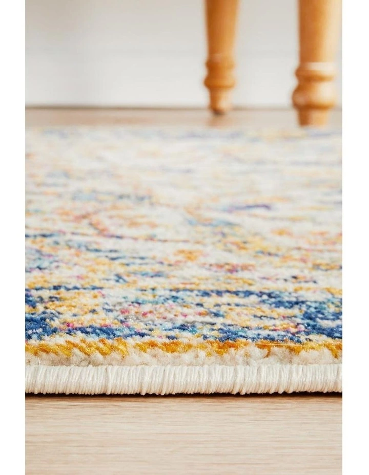 Rug Culture Evoke Peacock Ivory Transitional Runner Rug 4 Rug Culture Evoke Peacock Ivory Transitional Runner Rug - Image 4