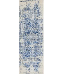 Rug Culture Evoke Horizon White Navy Transitional Rug