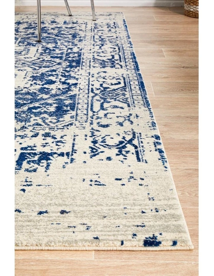 Rug Culture Evoke Horizon White Navy Transitional Rug 6 Rug Culture Evoke Horizon White Navy Transitional Rug - Image 6