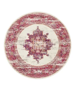 Rug Culture Babylon 211 Pink Round Rug