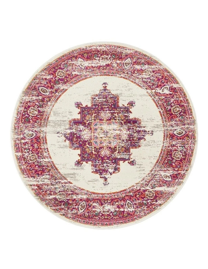 Rug Culture Babylon 211 Pink Round Rug 1 Rug Culture Babylon 211 Pink Round Rug