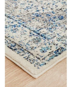 Rug Culture Evoke Mist White Transitional Runner Rug