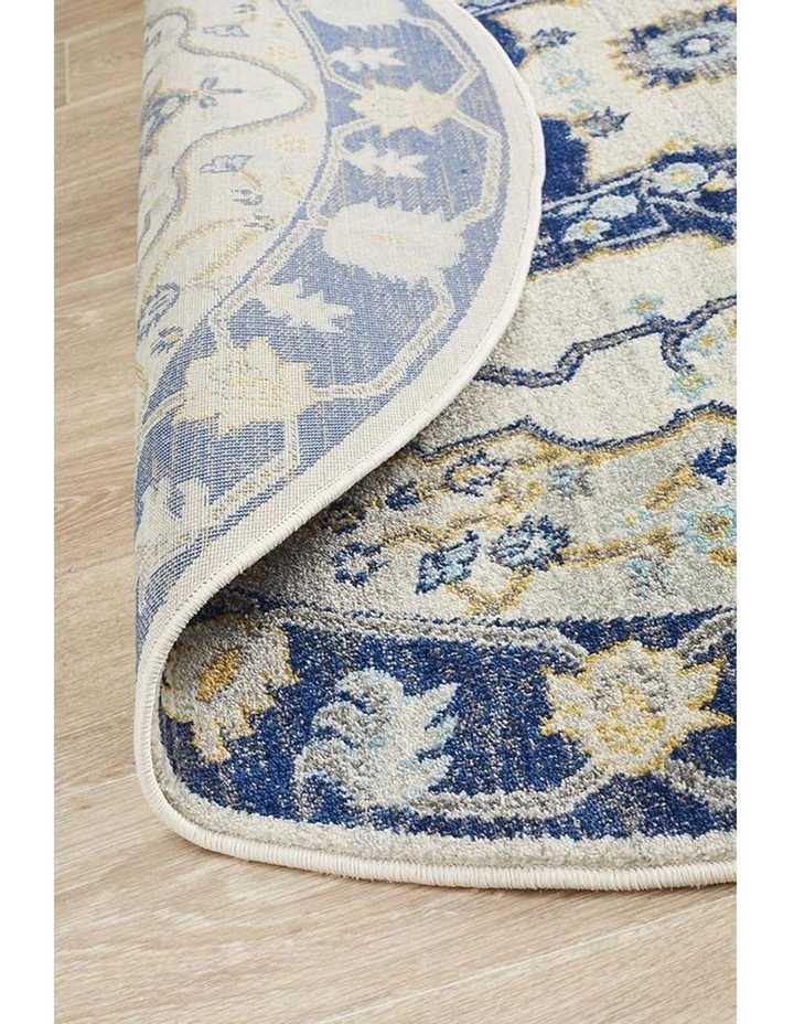Rug Culture Babylon 201 Navy Round Rug 2 Rug Culture Babylon 201 Navy Round Rug - Image 2
