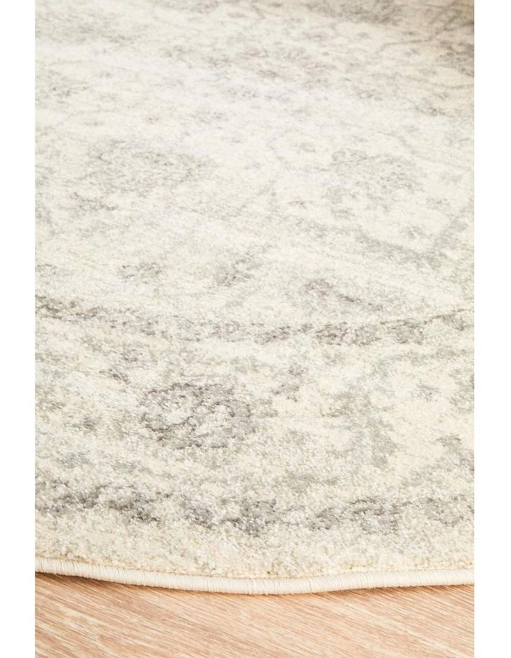 Rug Culture Evoke Winter White Transitional Round Rug 2 Rug Culture Evoke Winter White Transitional Round Rug - Image 2