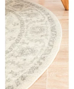 Rug Culture Evoke Winter White Transitional Round Rug 8 Rug Culture Evoke Winter White Transitional Round Rug -Home Decor Shop 798108490 3 720x928