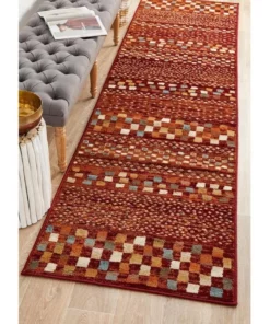 Rug Culture Oxford Mayfair Squares Rust Rug -Home Decor Shop 798109750 3 720x928