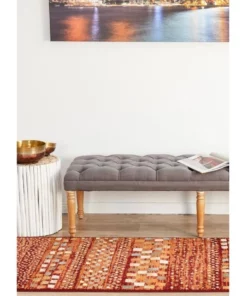 Rug Culture Oxford Mayfair Squares Rust Rug -Home Decor Shop 798109750 4 720x928