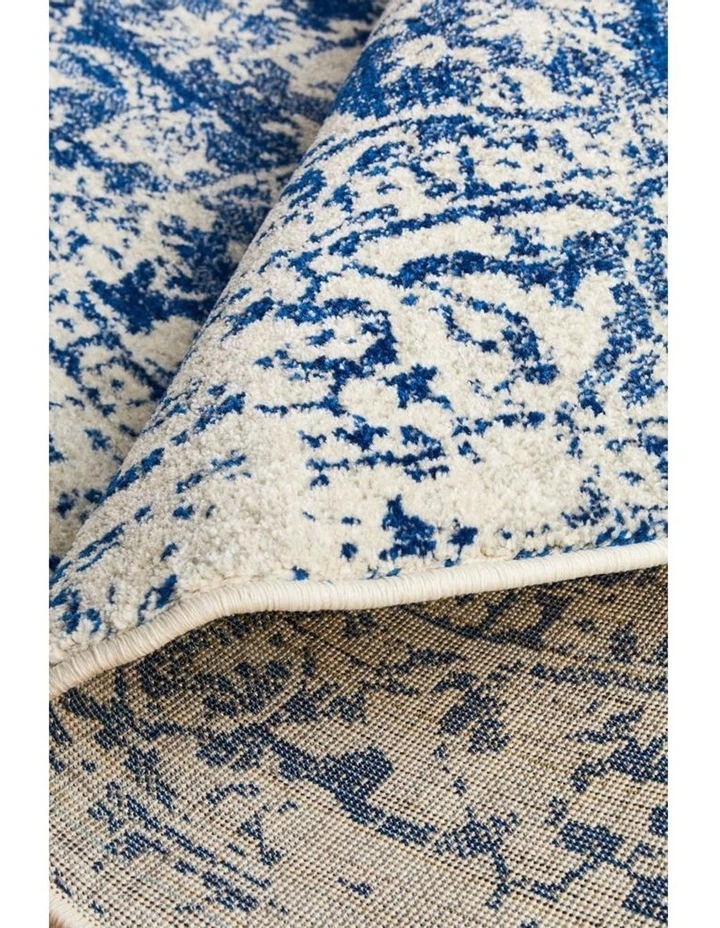 Rug Culture Evoke Horizon White Navy Transitional Round Rug 1 Rug Culture Evoke Horizon White Navy Transitional Round Rug