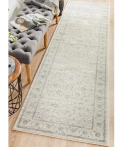 Rug Culture Evoke Winter White Transitional Runner Rug -Home Decor Shop 798111280 7 720x928