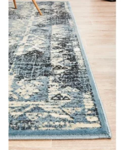 Rug Culture Calypso Collection 6108 Blue Rug