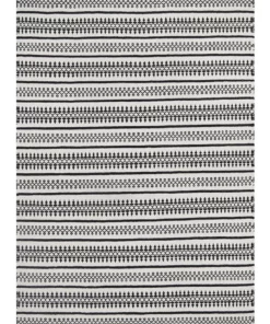 Rug Culture Studio Ester Delicate Lace Woollen Rug Ivory Black