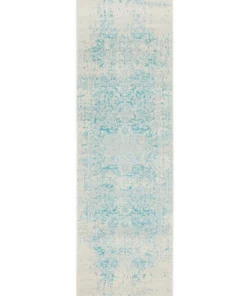 Rug Culture Evoke Glacier White Blue Transitional Rug