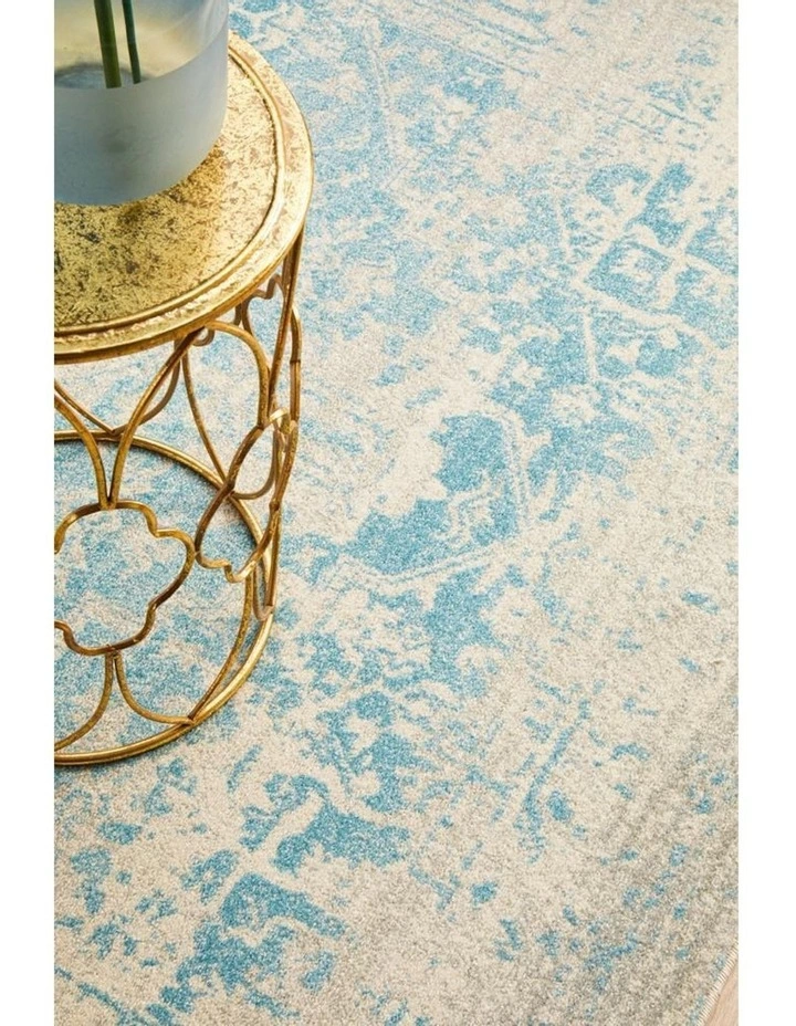 Rug Culture Evoke Glacier White Blue Transitional Rug 6 Rug Culture Evoke Glacier White Blue Transitional Rug - Image 6
