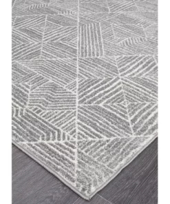 Rug Culture Oasis Kenza Contemporary Silver Runner Rug
