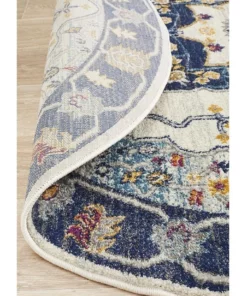 Rug Culture Babylon 201 Blue Round Rug -Home Decor Shop 798115510 6 720x928