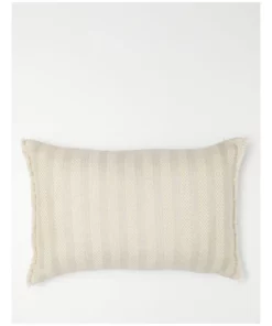 Australian House & Garden AHG Viwa Jacquard Cushion in White