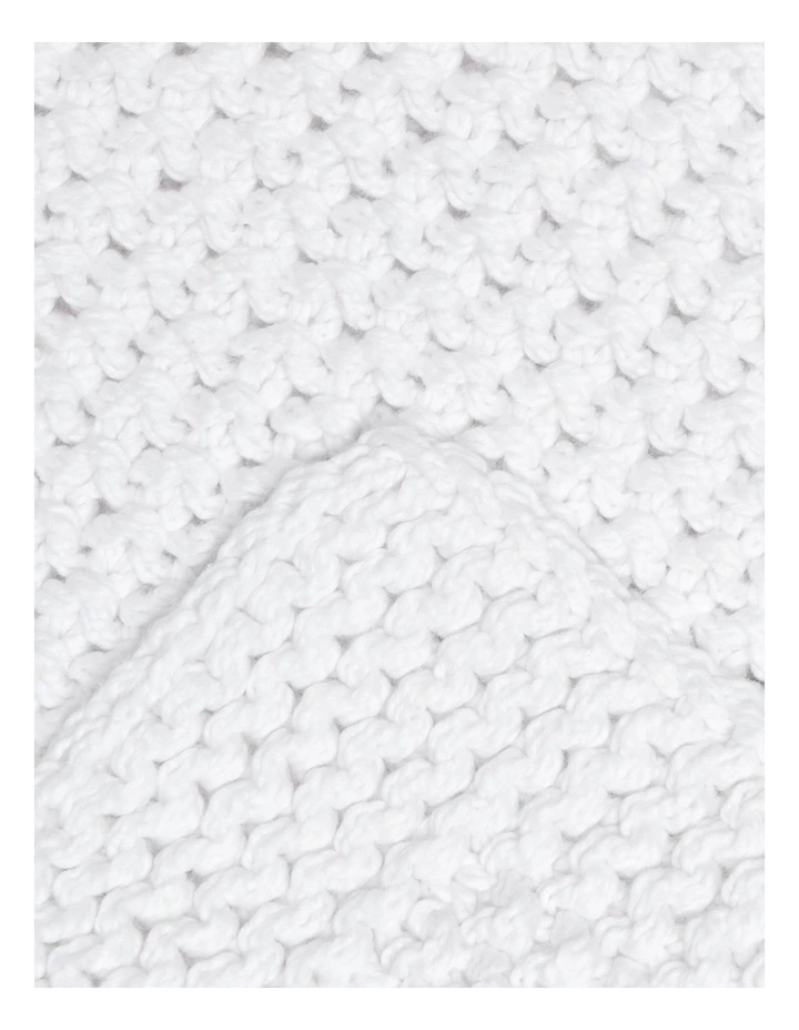 Australian House & Garden Norwood Knitted Throw Cloud 2 Australian House & Garden Norwood Knitted Throw Cloud - Image 2