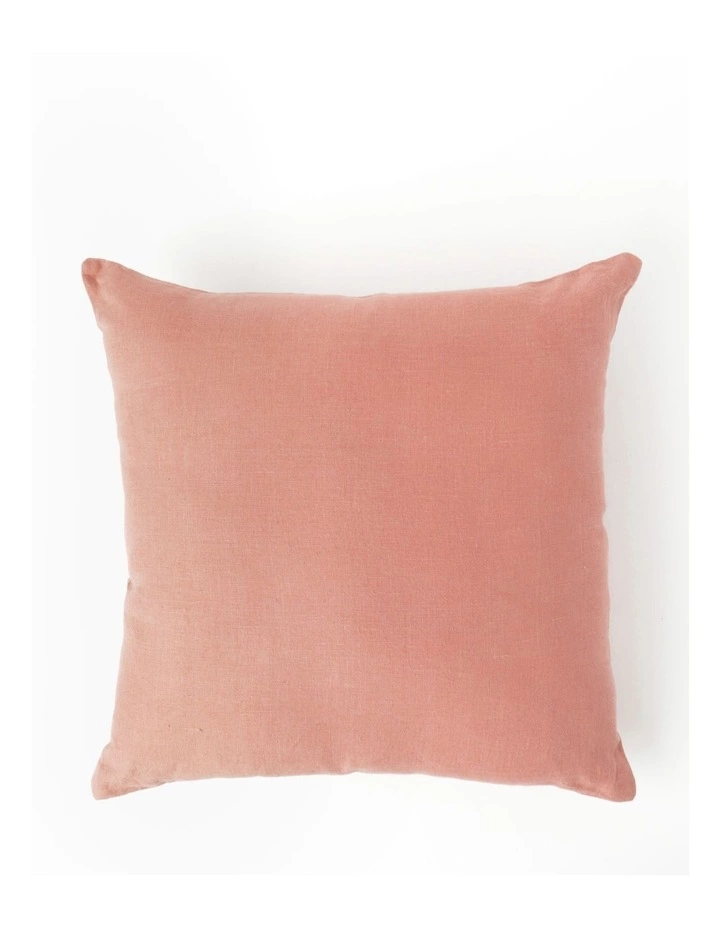 Vue El Blanca Linen Square Cushion Pink Clay 1 Vue El Blanca Linen Square Cushion Pink Clay