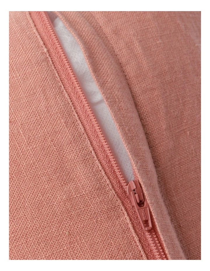 Vue El Blanca Linen Square Cushion Pink Clay 4 Vue El Blanca Linen Square Cushion Pink Clay - Image 4