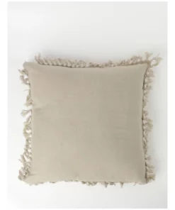 Australian House & Garden Moreton Tassle Linen Square Cushion Natural