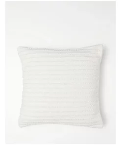 Australian House & Garden Torba Woven Cotton Cushion White
