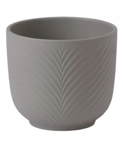 Wedgwood Folia Mink Planter 9cm