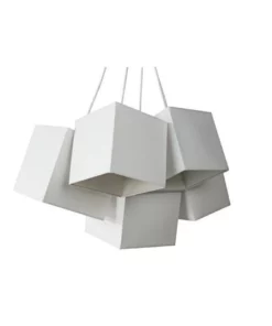 Innovatec Loria White White Square Cluster Pendant Lights