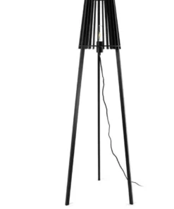Innovatec Fidel Timber Floor Lamp 1.3M - Black