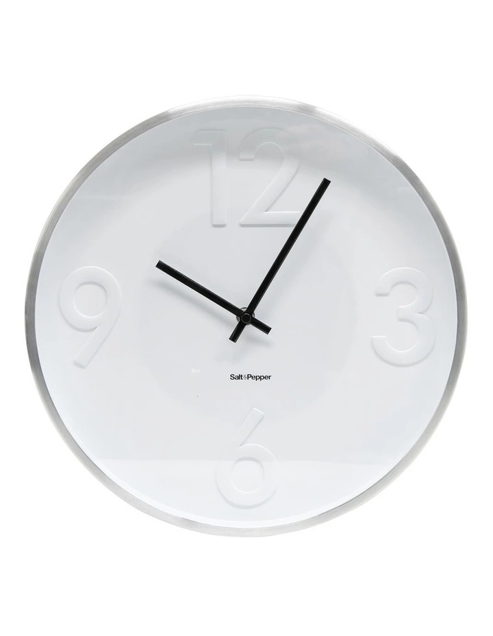 Salt&Pepper Landon Clock - 31cm - White 1 Salt&Pepper Landon Clock - 31cm - White