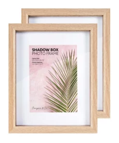 Cooper & Co 20X25cm/13X18cm Set of 2 Oak Shadow Box Wooden Photo Frame -Home Decor Shop 803746990 3 720x928