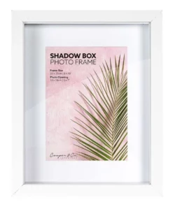 Cooper & Co Set of 2 20x25cm mat to 13x18cm Set of 2 Oak Shadow Box Wooden Photo Frame