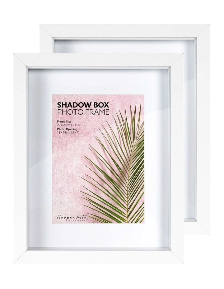 Cooper & Co Set of 2 20x25cm mat to 13x18cm Set of 2 Oak Shadow Box Wooden Photo Frame 3 Cooper & Co Set of 2 20x25cm mat to 13x18cm Set of 2 Oak Shadow Box Wooden Photo Frame - Image 3