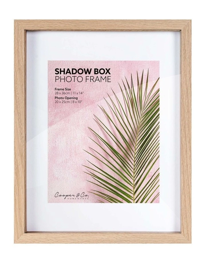 Cooper & Co Set of 2 28x36cm mat to 20x25cm Set of 2 Oak Shadow Box Wooden Photo Frame 1 Cooper & Co Set of 2 28x36cm mat to 20x25cm Set of 2 Oak Shadow Box Wooden Photo Frame
