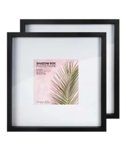 Cooper & Co Set of 2 40x40cm mat to 20x20cm Set of 2 Black Shadow Box Wooden Photo Frame -Home Decor Shop 803748160 3 720x928