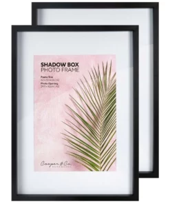 Cooper & Co A2 mat to A3 Black Black Shadow Box Wooden Photo Frame -Home Decor Shop 803748430 3 720x928
