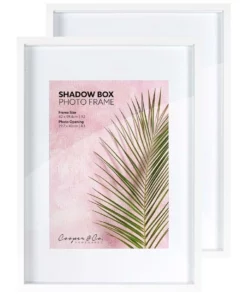 Cooper & Co A2 mat to A3 White White Shadow Box Wooden Photo Frame -Home Decor Shop 803748520 3 720x928
