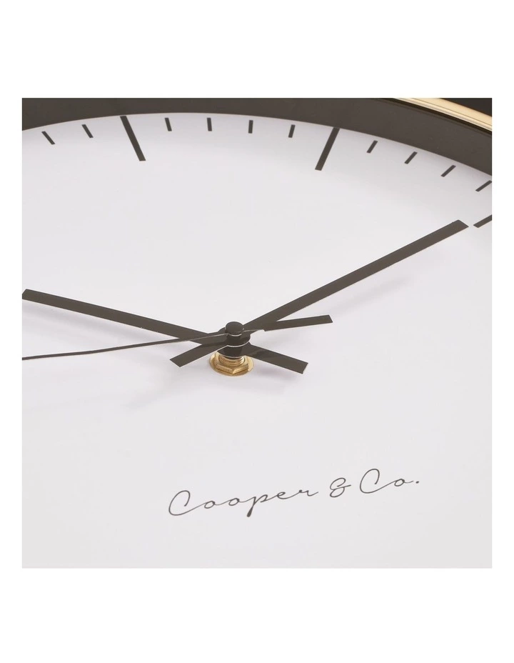 Cooper & Co 30cm Gold Nelson Silent Movement Round Wall Clock 5 Cooper & Co 30cm Gold Nelson Silent Movement Round Wall Clock - Image 5