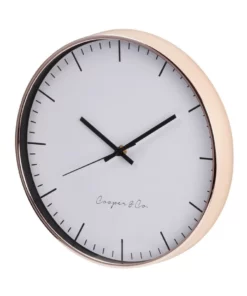 Cooper & Co 30cm Rose Gold Nelson Silent Movement Round Wall Clock -Home Decor Shop 803749420 4 720x928