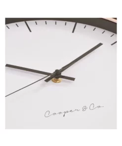 Cooper & Co 30cm Rose Gold Nelson Silent Movement Round Wall Clock -Home Decor Shop 803749420 5 720x928
