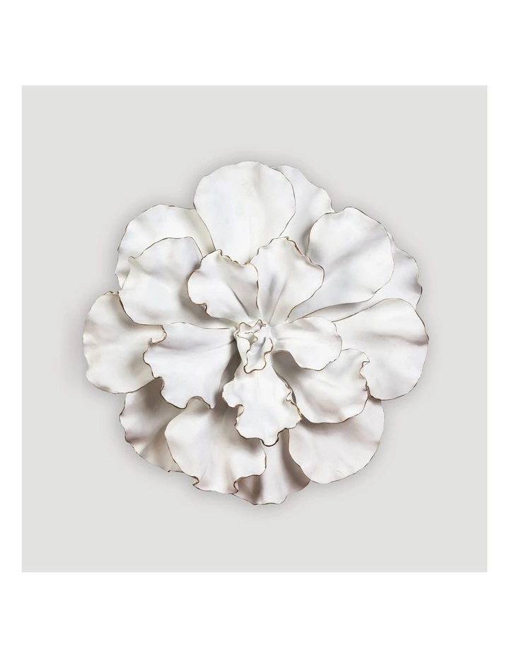 Koala Living Flower Wall Plaque White 2 Koala Living Flower Wall Plaque White - Image 2