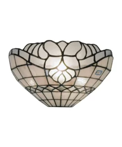 G&G Bro Vienna Flush 1 Light Tiffany Wall Light