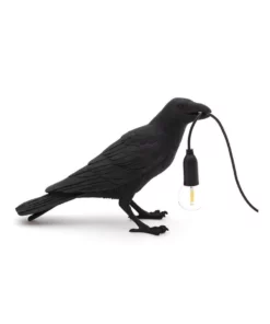Seletti Bird Lamp Standing - Black