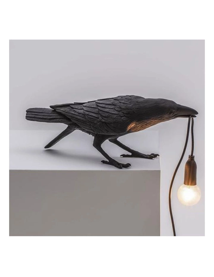 Seletti Bird Lamp Playing - Black 3 Seletti Bird Lamp Playing - Black - Image 3