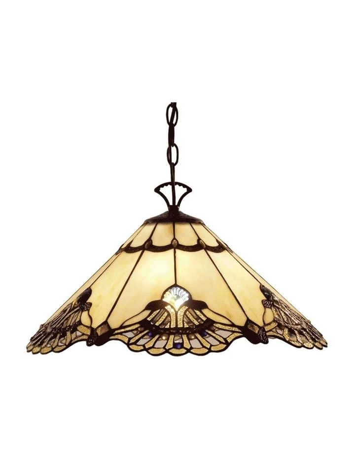 G&G Bro Benita Tiffany Pendant Beige 1 G&G Bro Benita Tiffany Pendant Beige