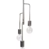 Lexi Lighting Rohan 3 Tubular Suspension Pendant Light Satin Chrome