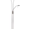 Lexi Lighting Frisco Mother & Child LED Floor Lamp Satin Chrome