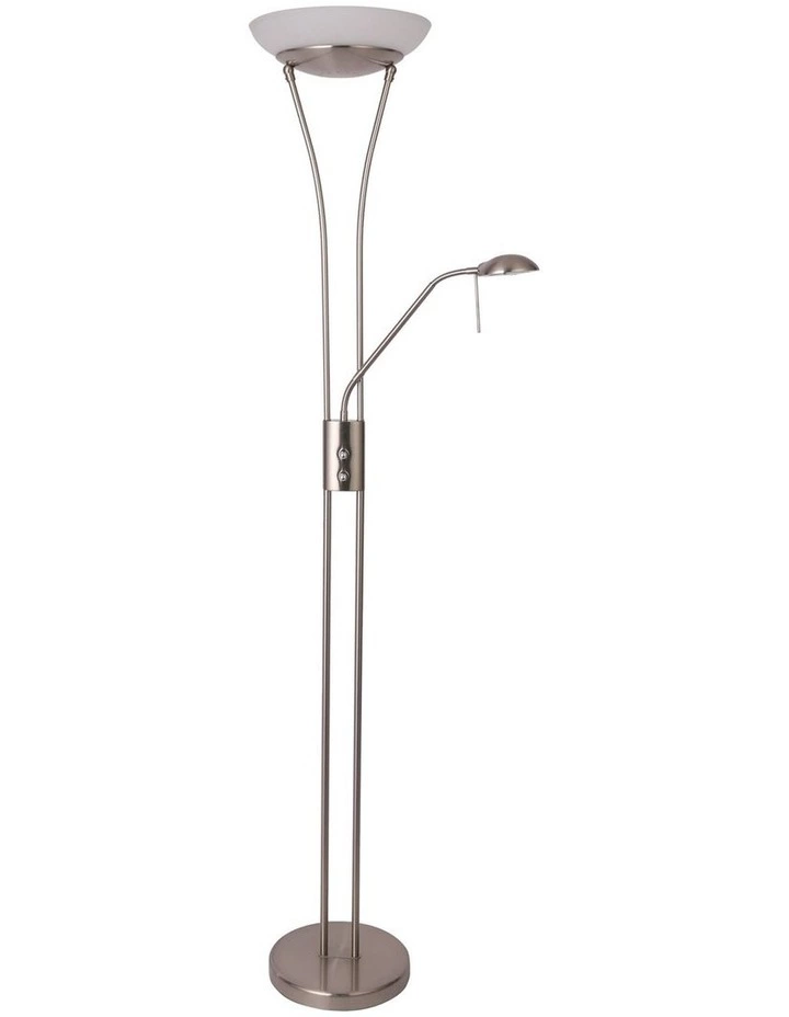 Lexi Lighting Frisco Mother & Child LED Floor Lamp Satin Chrome 1 Lexi Lighting Frisco Mother & Child LED Floor Lamp Satin Chrome