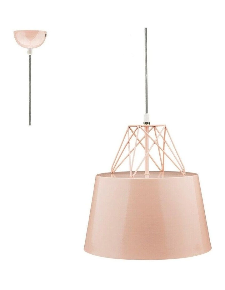 Lexi Lighting Kaelan Metal Pendant Light Pink 2 Lexi Lighting Kaelan Metal Pendant Light Pink - Image 2